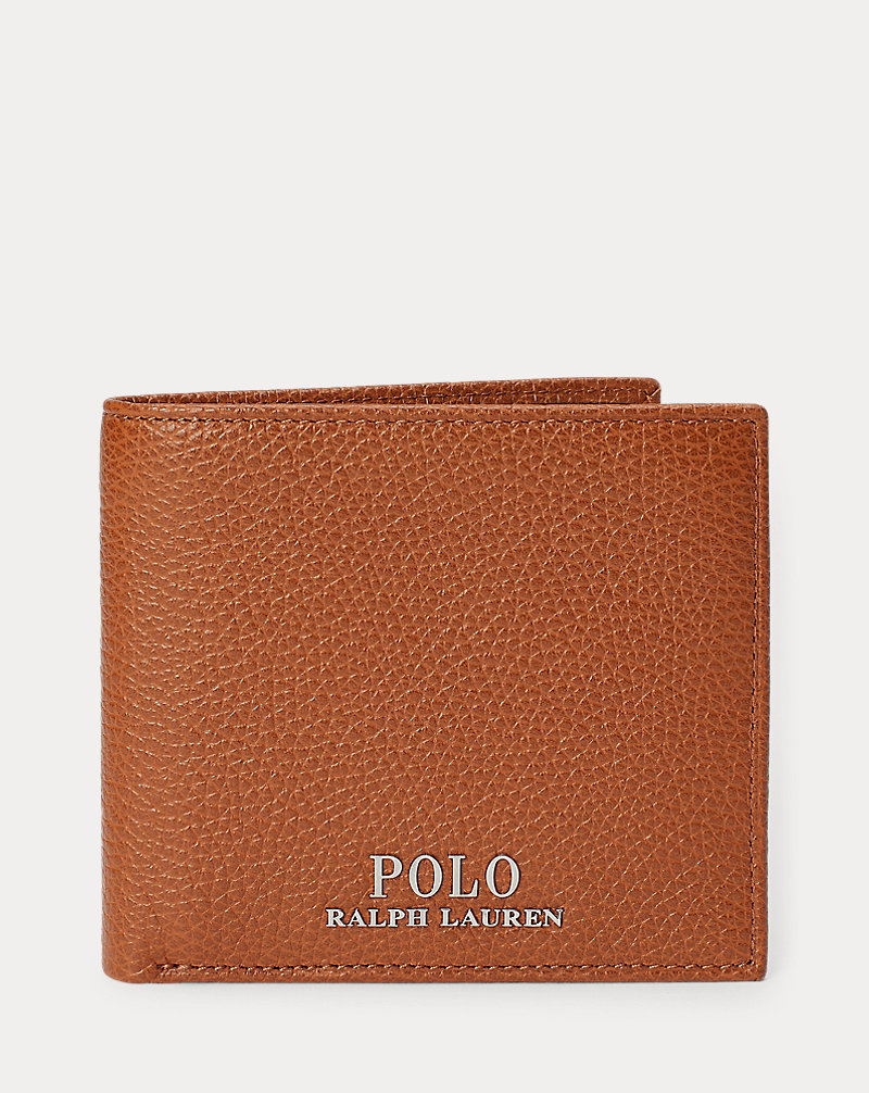 Pebbled Leather Billfold Polo Ralph Lauren 1