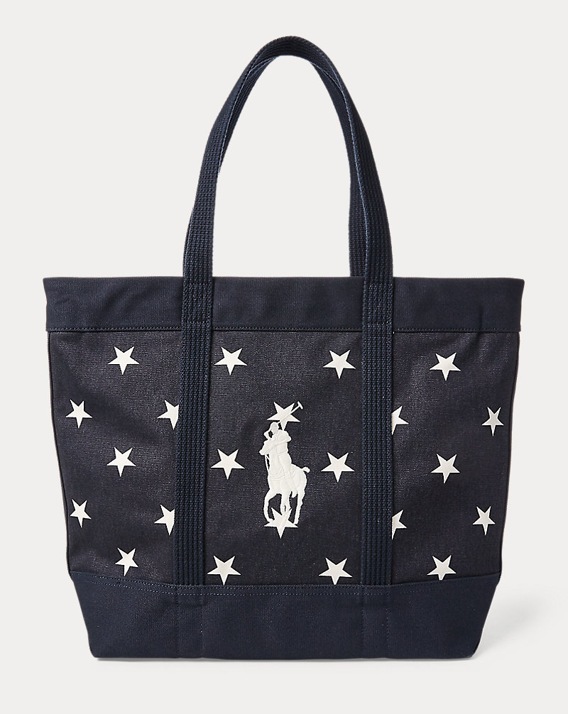 Star-Spangled Pony Cotton Tote Polo Ralph Lauren 1