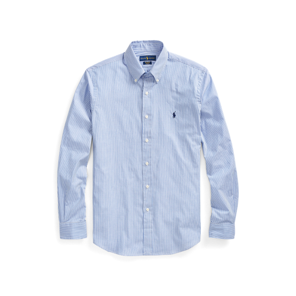 Slim Fit Striped Poplin Shirt