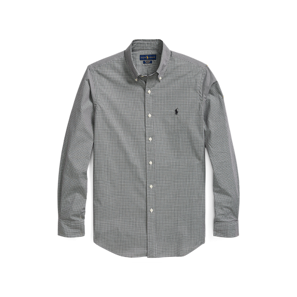 Slim Fit Checked Poplin Shirt