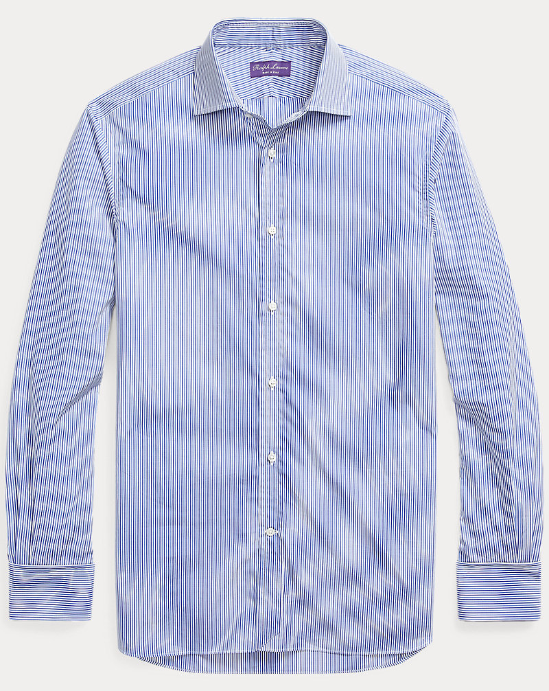 Striped French-Cuff Shirt Purple Label 1