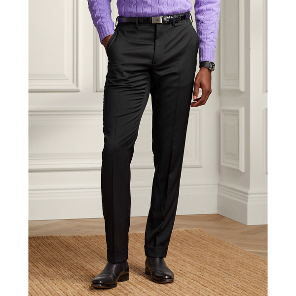 Ralph Lauren Collection Purple Label Wool Dress Pants Sz 4 black