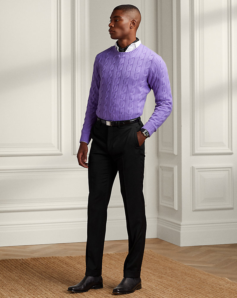 Gregory Wool Serge Suit Trouser Purple Label 1