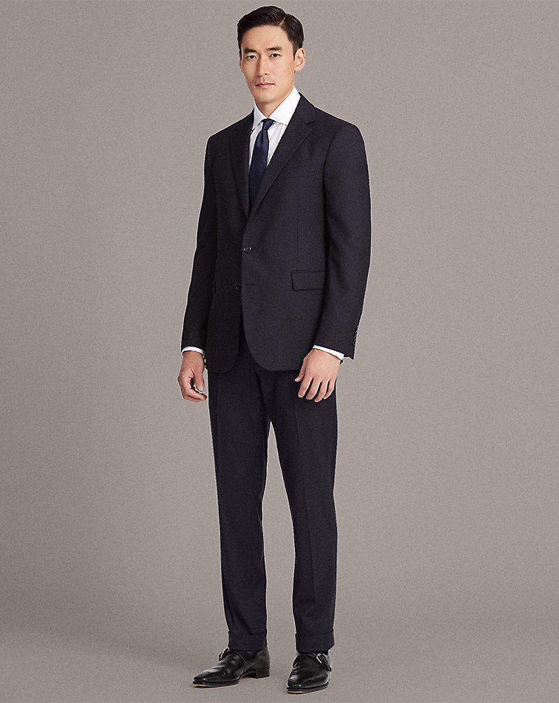 Gregory Hand-Tailored Wool Twill Suit Purple Label 1