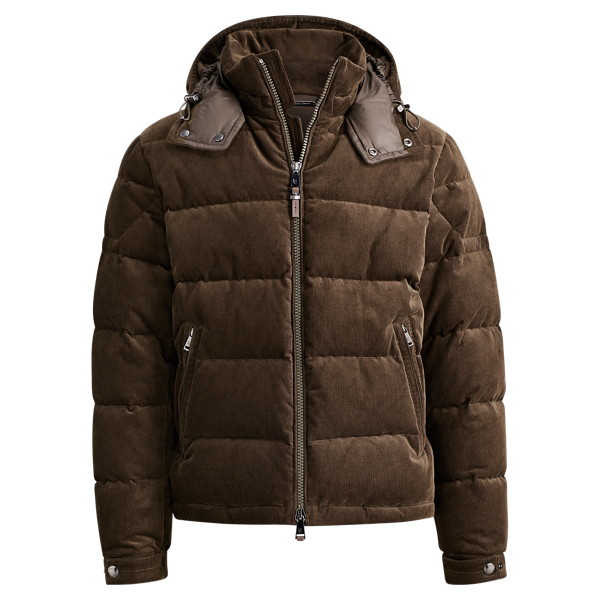 Rlx corduroy shop down jacket