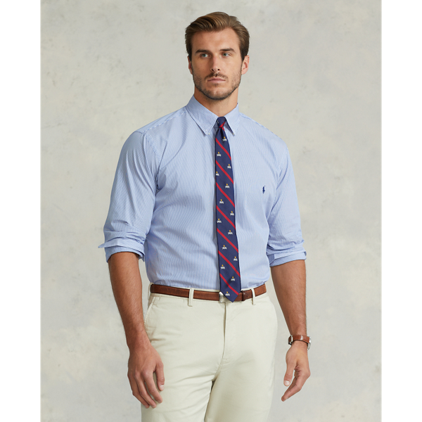 Ralph lauren white and blue striped shirt outlet