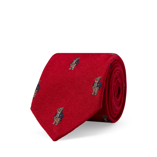 Polo Bear Wool-Silk Narrow Tie Polo Ralph Lauren 1