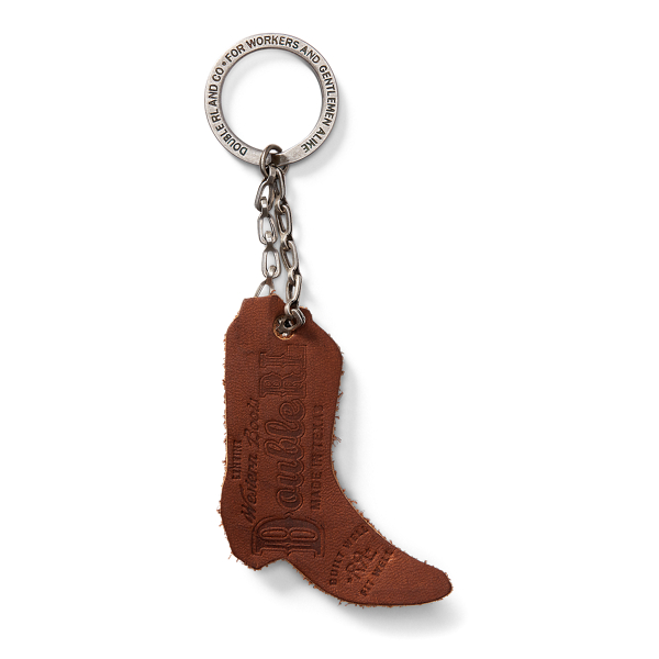 Suede Boot Key Fob RRL 1