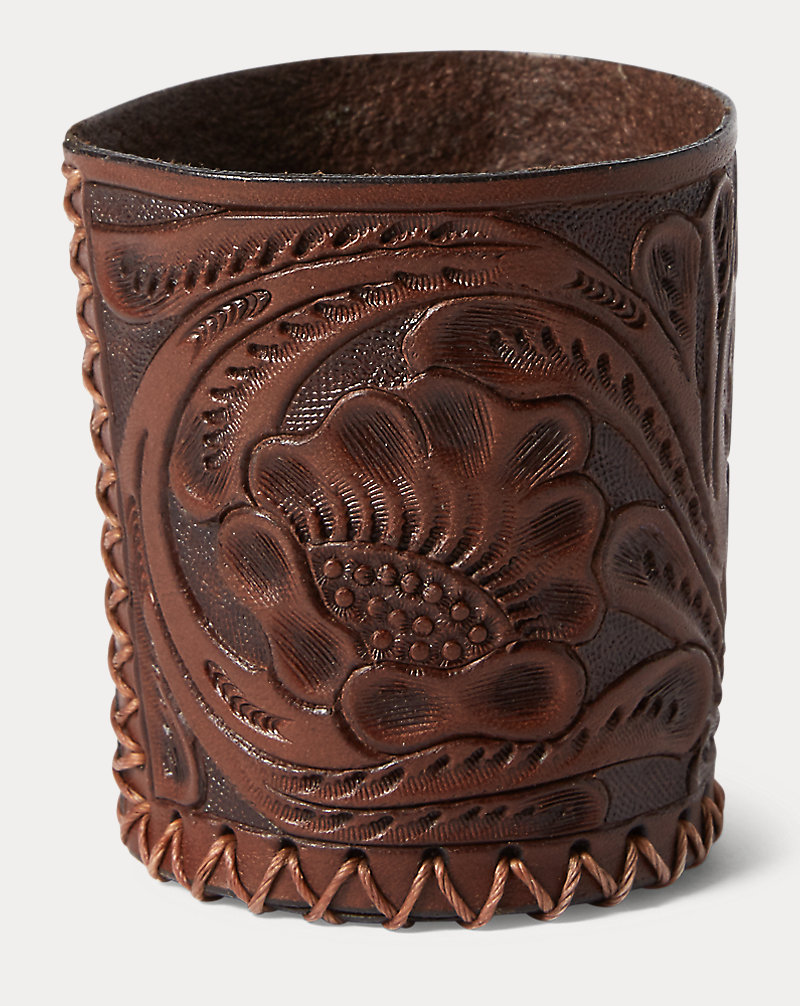 Hand-Tooled Leather Cup RRL 1