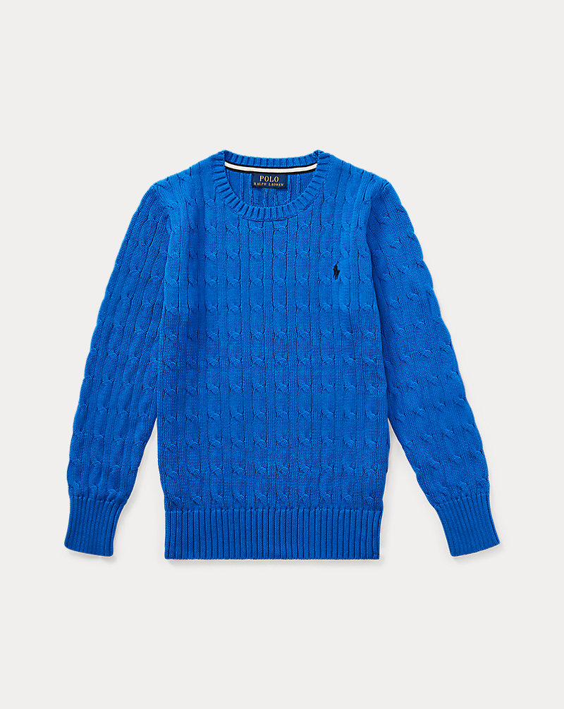 Cable-Knit Cotton Sweater BOYS 6-14 YEARS 1