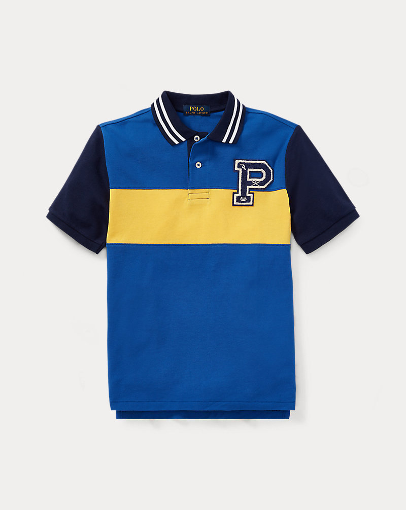 Embroidered Cotton Mesh Polo BOYS 6-14 YEARS 1