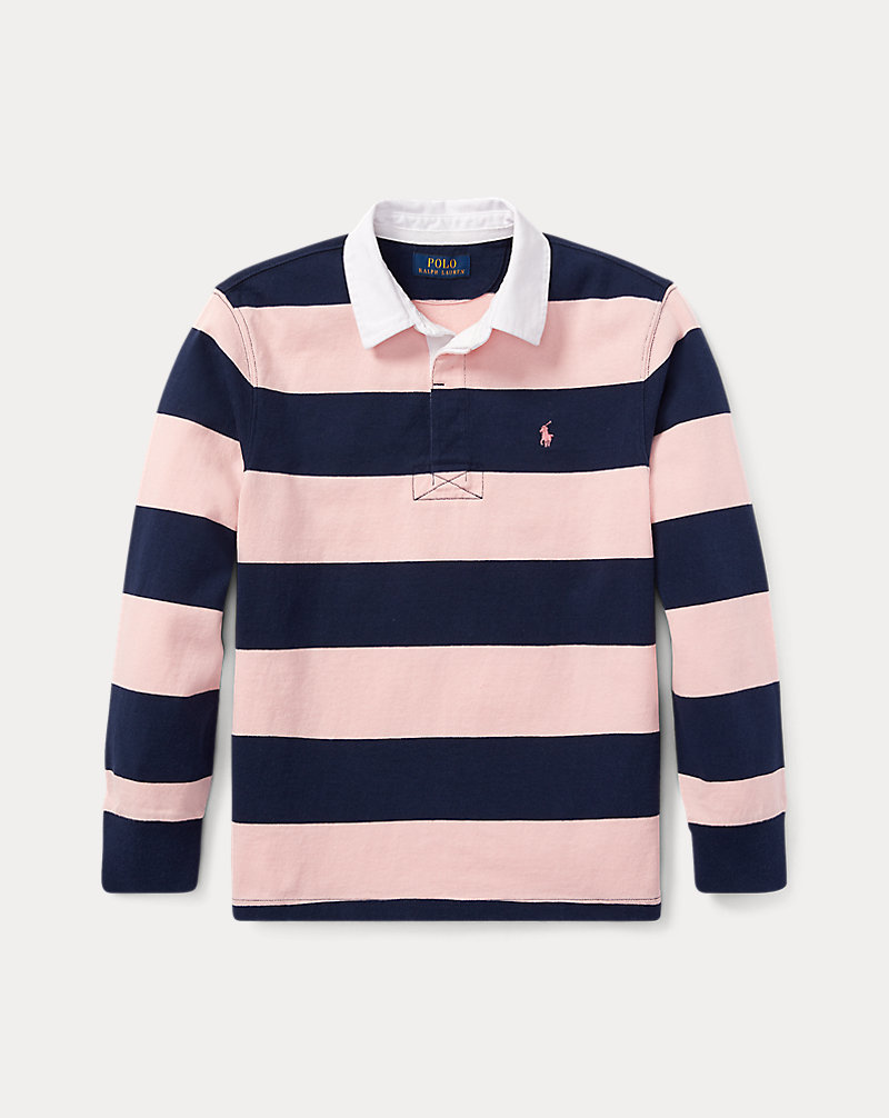 Pink Pony Striped Cotton Rugby Shirt Boys 8-20 1