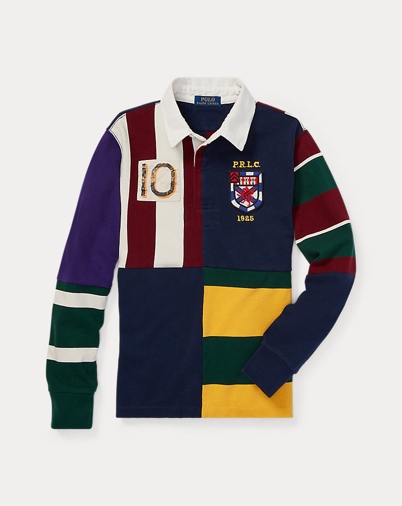 Camiseta de rugby de punto de algodón con patchwork NIÑOS 6-14 AÑOS 1