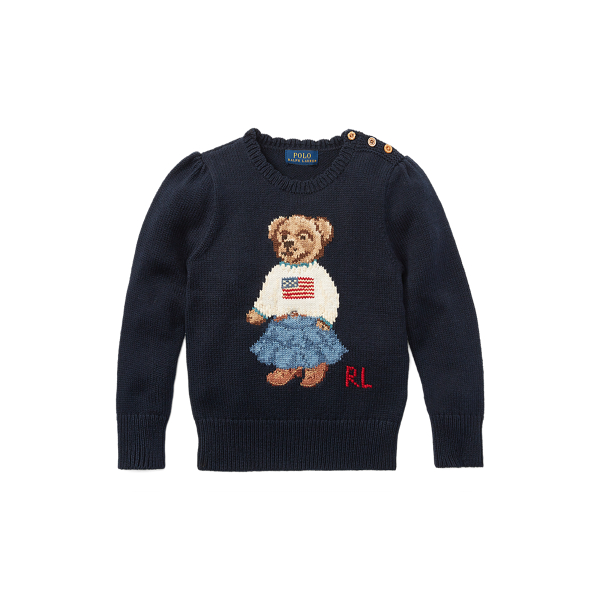 Women's Teddy Cotton Sweater by Polo Ralph Lauren