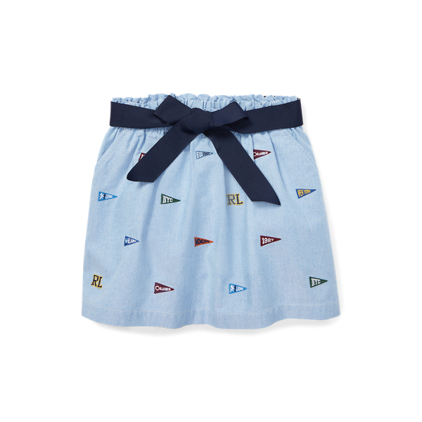 Embroidered Cotton Skirt GIRLS 1.5-6.5 YEARS 1