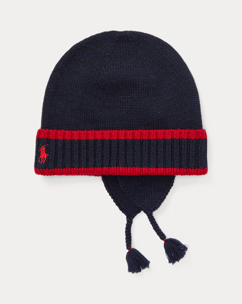 Merino Wool Earflap Hat BOYS 1.5-6 YEARS 1