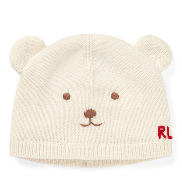 Embroidered Bear Hat BOYS 1.5-6 YEARS 1