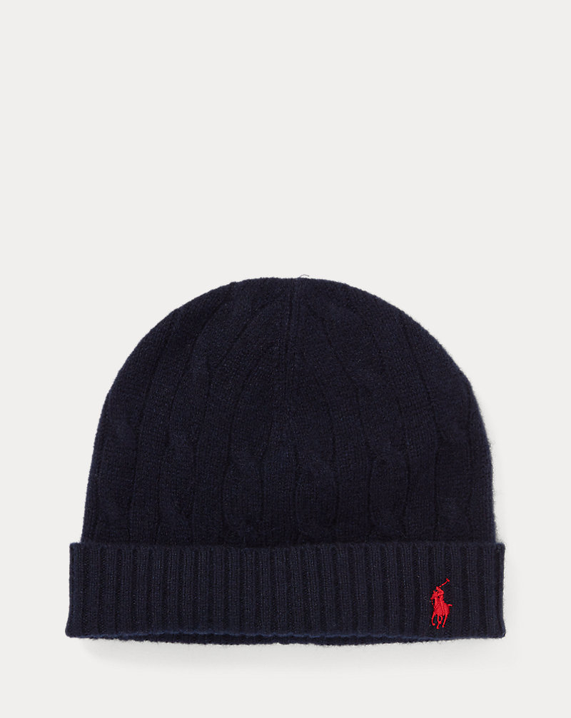 Cable-Knit Wool-Cashmere Hat Kids 1