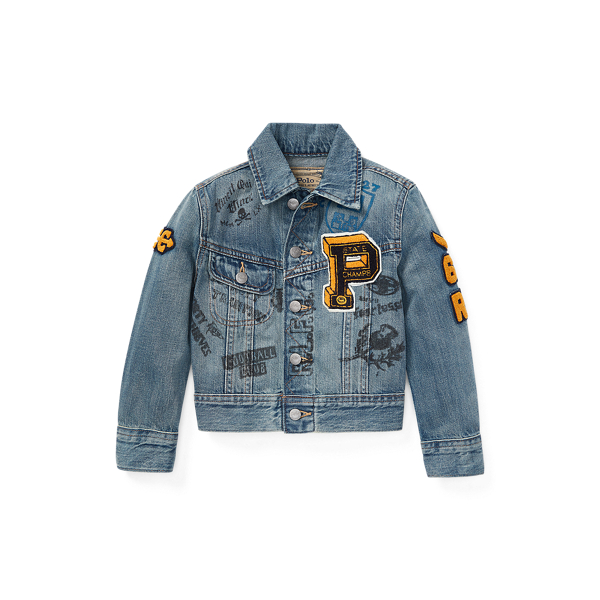 Denim Graphic Trucker Jacket BOYS 1.5-6 YEARS 1