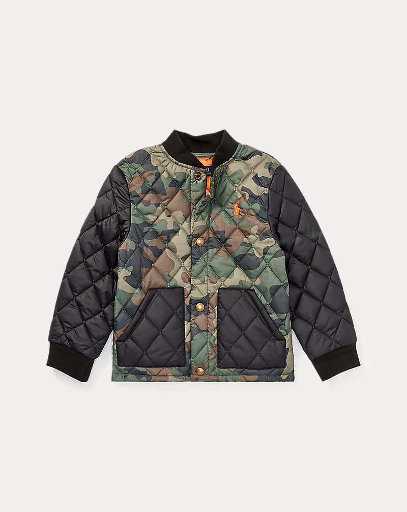 Camo Quilted Baseball Jacket BOYS 1.5-6 YEARS 1