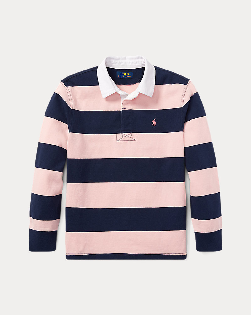 Pink Pony Striped Cotton Rugby Shirt BOYS 1.5-6 YEARS 1