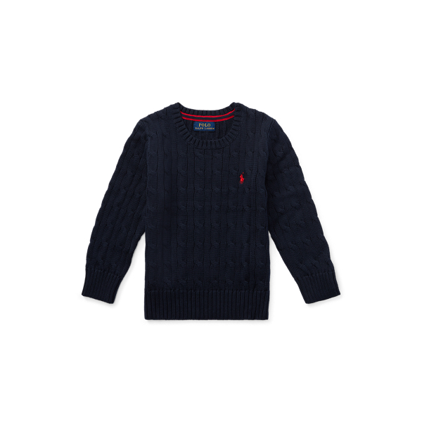 Cable-Knit Cotton Sweater BOYS 1.5-6 YEARS 1