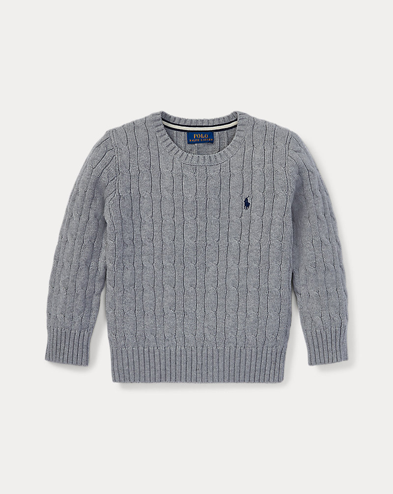 Cable-Knit Cotton Sweater BOYS 1.5-6 YEARS 1