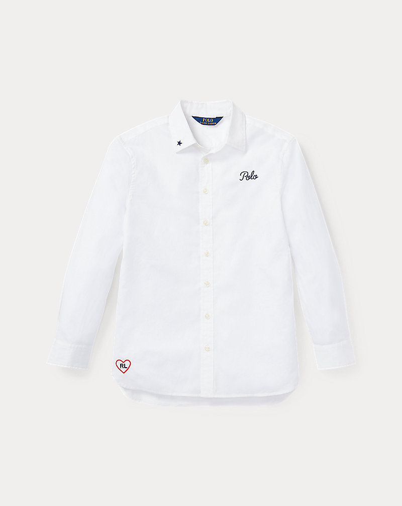 Embroidered Cotton Shirt GIRLS 7-14 YEARS 1