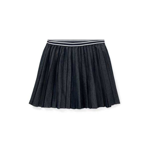 Pleated Twill Skirt GIRLS 7-14 YEARS 1