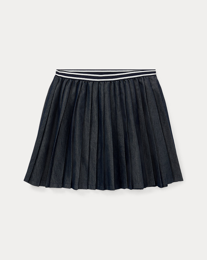 Pleated Twill Skirt GIRLS 7-14 YEARS 1