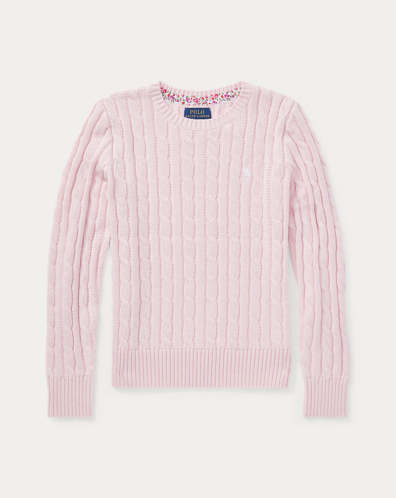 Cable-Knit Cotton Sweater GIRLS 7-14 YEARS 1