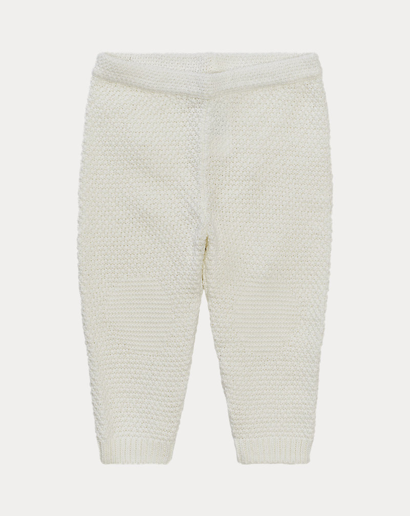 Contrast-Knit Cotton Trouser Baby Boy 1