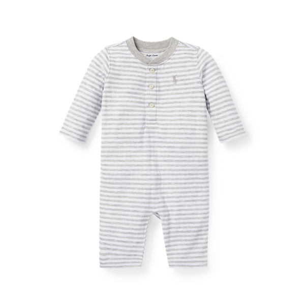 Striped Jacquard Coverall Baby Boy 1
