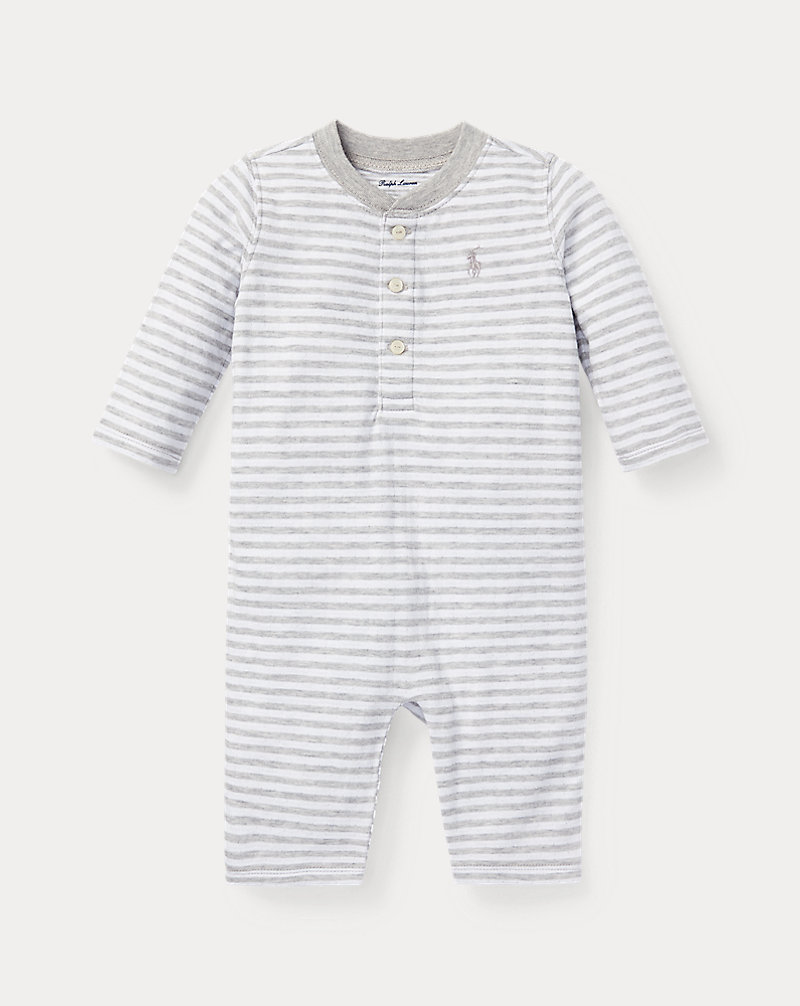 Striped Jacquard Coverall Baby Boy 1
