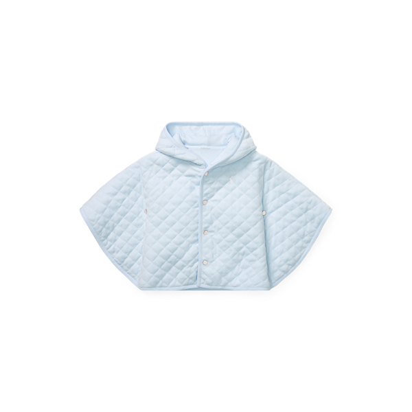 Quilted Velour Hooded Cape Baby Boy 1