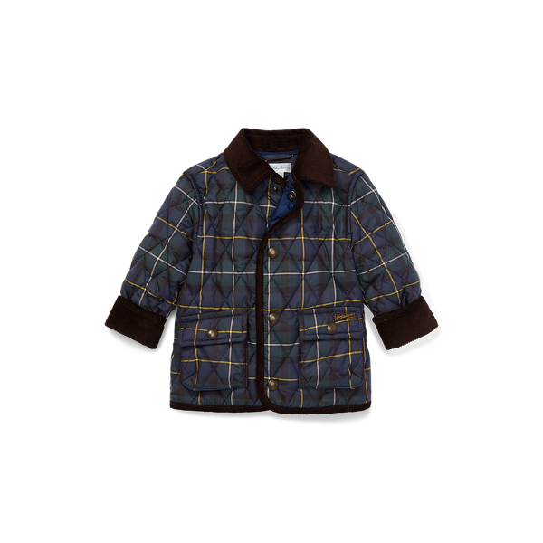 Plaid Quilted Car Coat Baby Boy 1