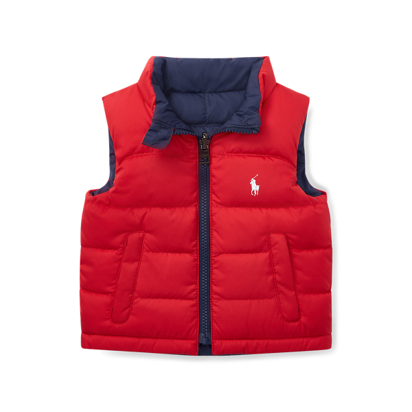 Reversible Ripstop Down Vest Baby Boy 1