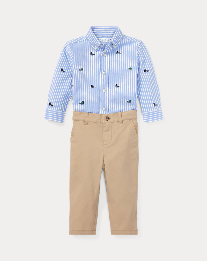 Oxford Mesh Shirt & Chino Set Baby Boy 1
