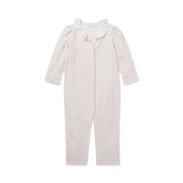 Floral Ruffled Coverall Baby Girl 1