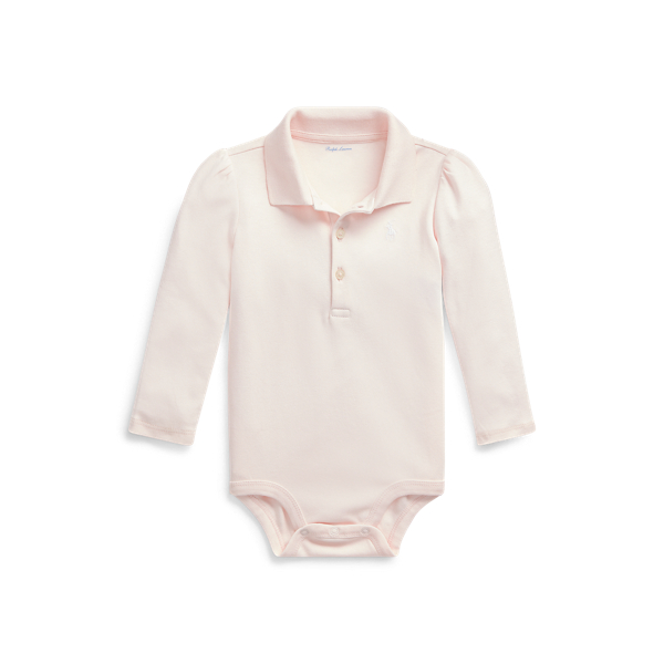 Cotton Interlock Polo Bodysuit Baby Girl 1