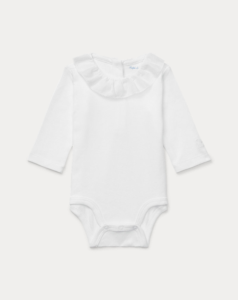 Ruffled Cotton Bodysuit Baby Girl 1