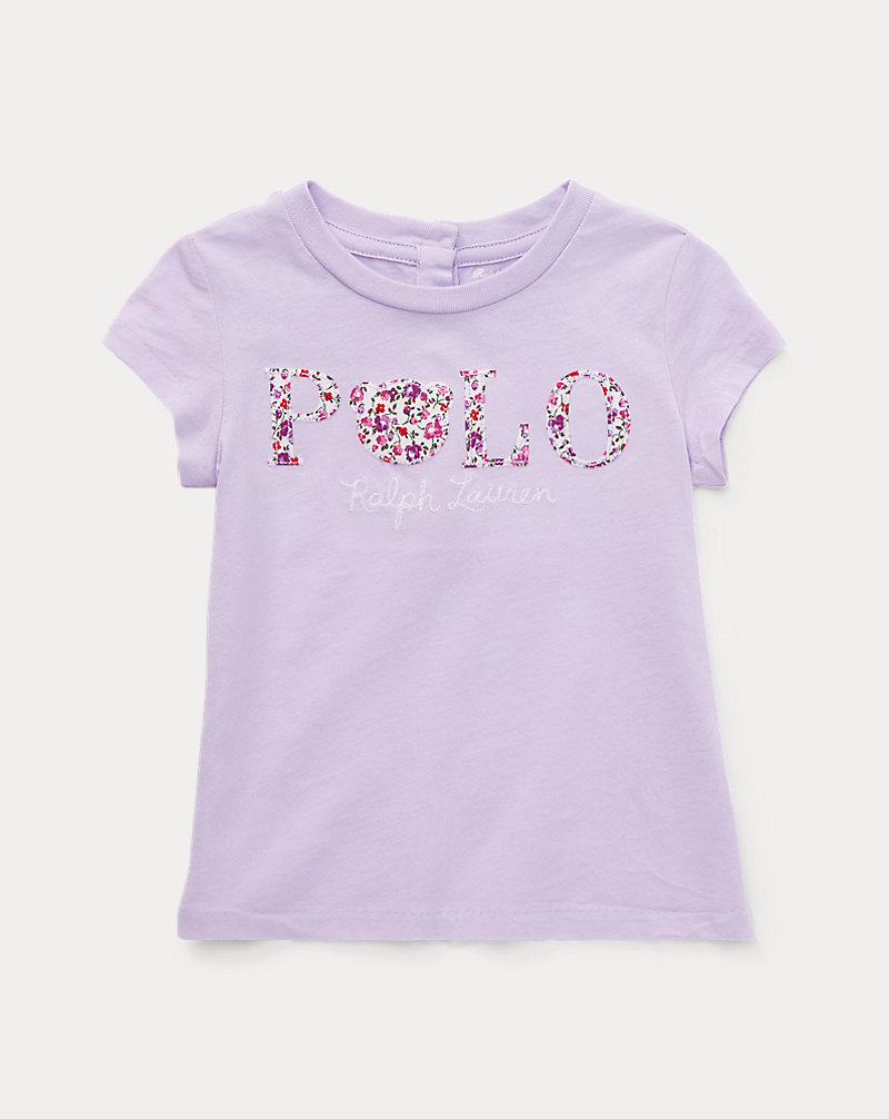Floral Polo Jersey T-Shirt Baby Girl 1