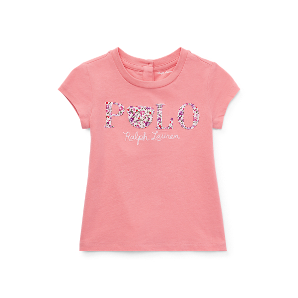 Floral Polo Jersey T-Shirt Baby Girl 1