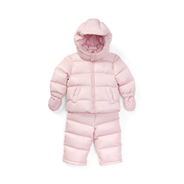 Quilted Down Snowsuit Baby Girl 1
