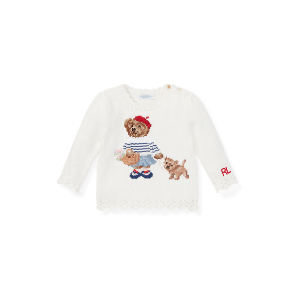 Paris Bear Sweater Baby Girl 1