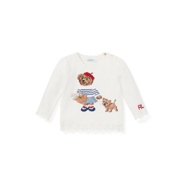 Paris Bear Sweater for Baby Girl Ralph Lauren GI