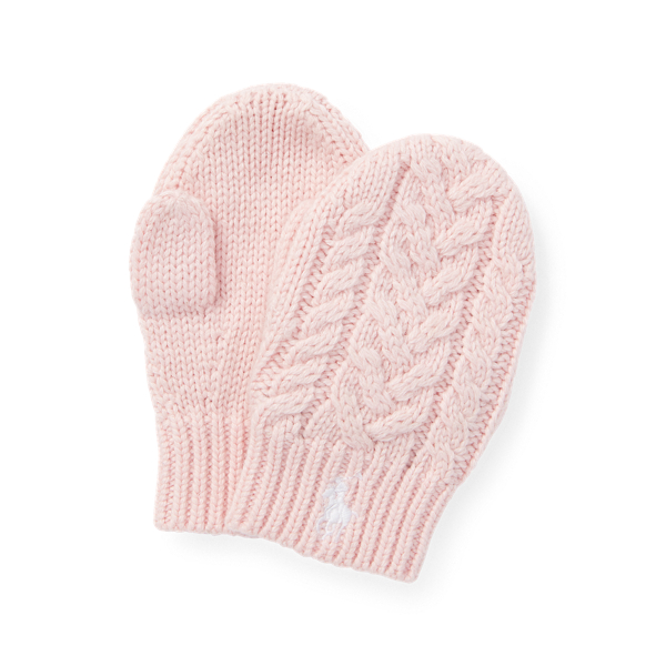 Cable-Knit Mitten Baby Girl 1