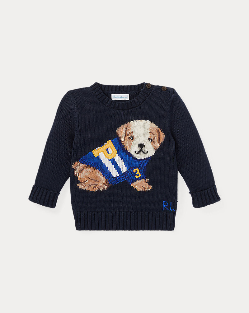 Dog Cotton-Blend Jumper Baby Boy 1