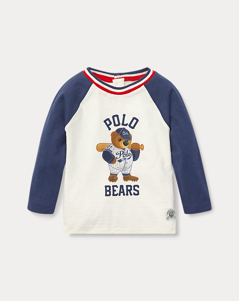 Baseball-T-Shirt mit Polo Bear KLEINE JUNGEN 1