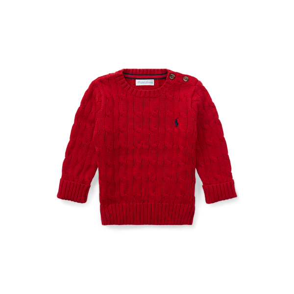 Cable-Knit Cotton Sweater Baby Boy 1